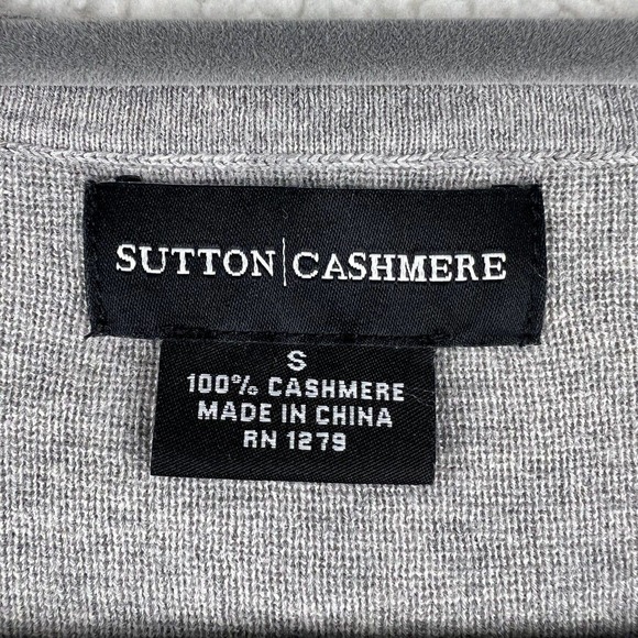 Sutton Cashmere Women’s Size Small Sweater Snap Ruffle Ribbon - Picture 6 of 9